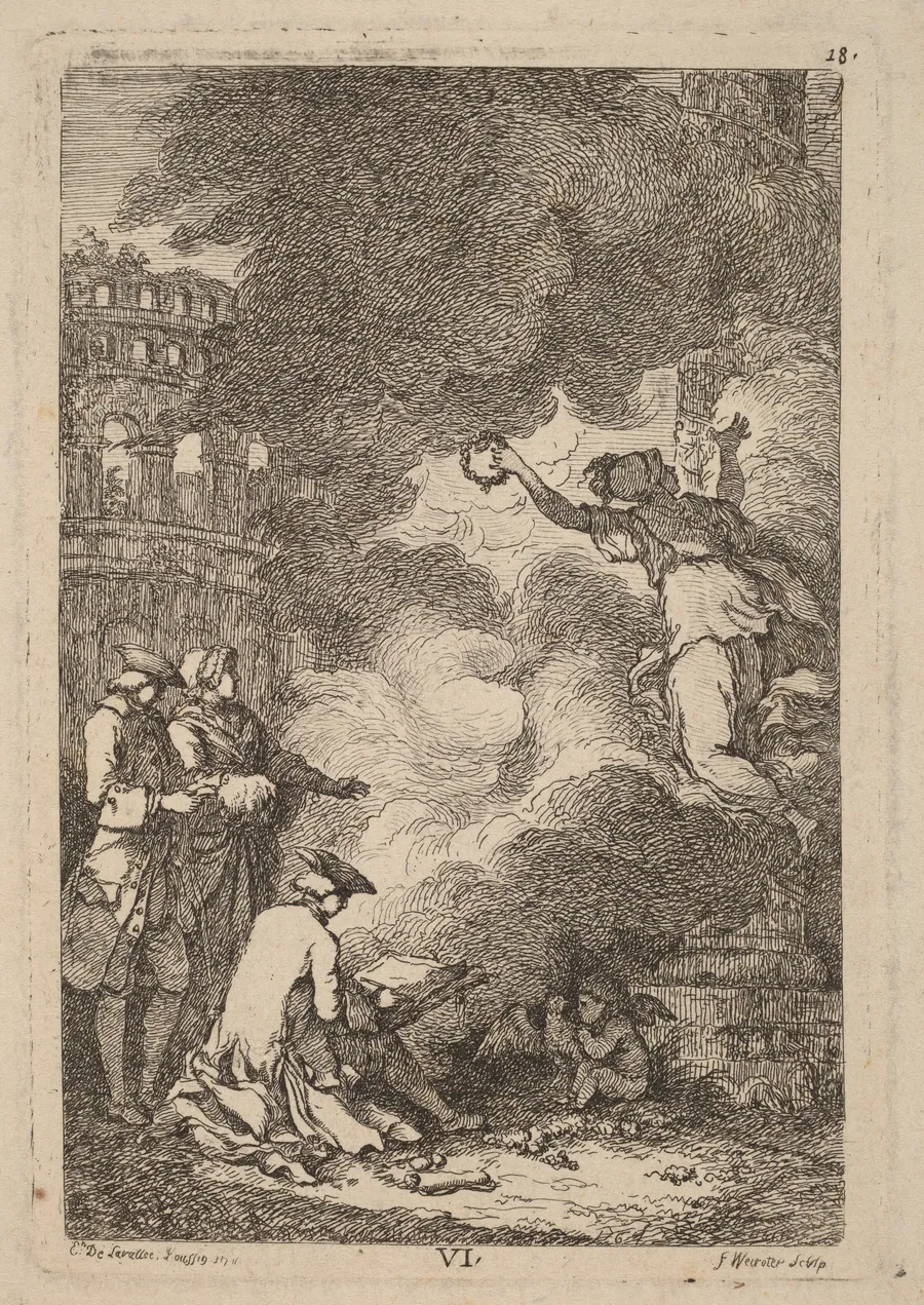 Nella Venuta in Roma: pl. 6 by Franz Edmund Weirotter
