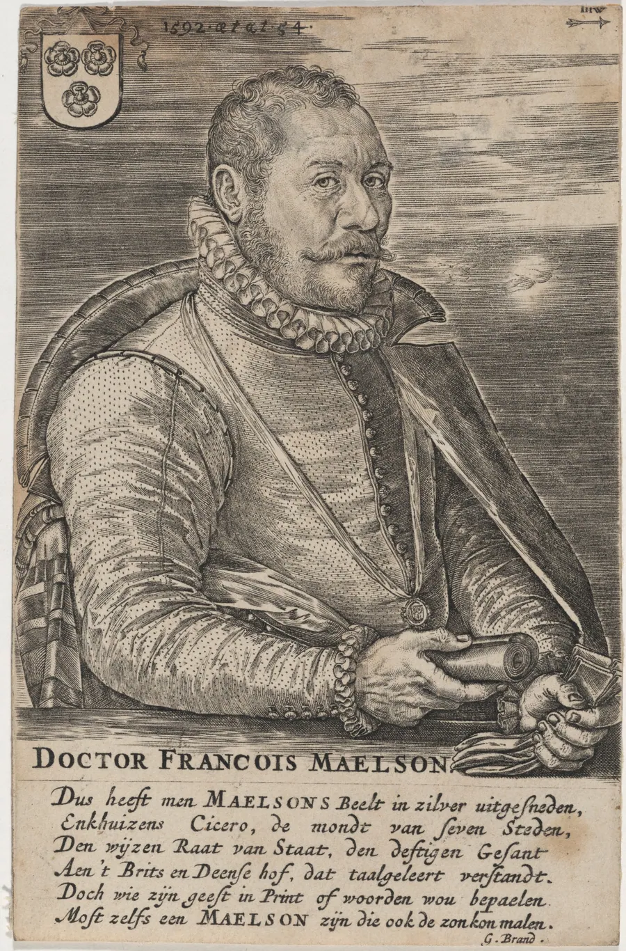 Doctor Francois Maelson by Hieronymus Wierix