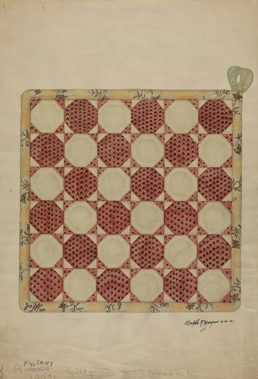 Quilt Pattern Square by Ralph N. Morgan