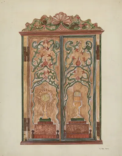 Hand-carved Cabinet
