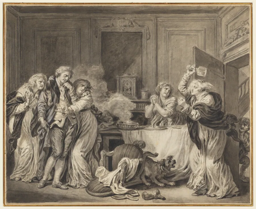 The Angry Wife by Jean-Baptiste Greuze