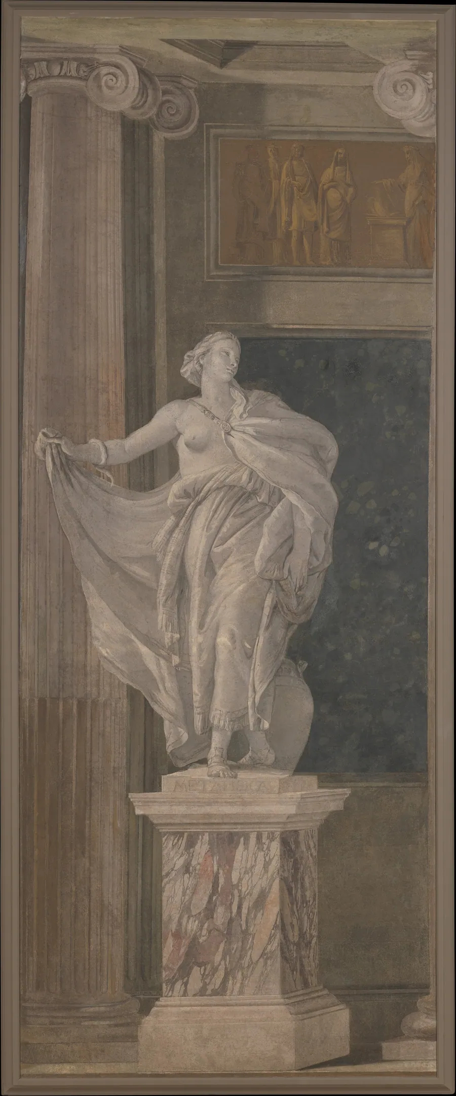Allegorical Figure Representing Metaphysics by Girolamo Mengozzi (called Colonna)