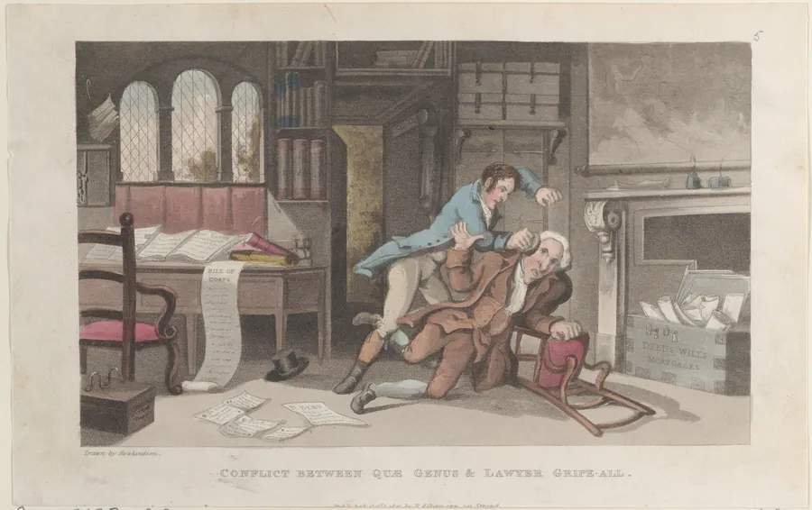 Conflict Between Quae Genus and Lawyer Gripe-all by J. Diggens