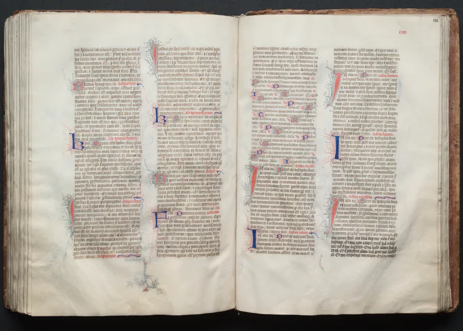 The Gotha Missal:  Fol. 131r, Text by Master of the Boqueteaux