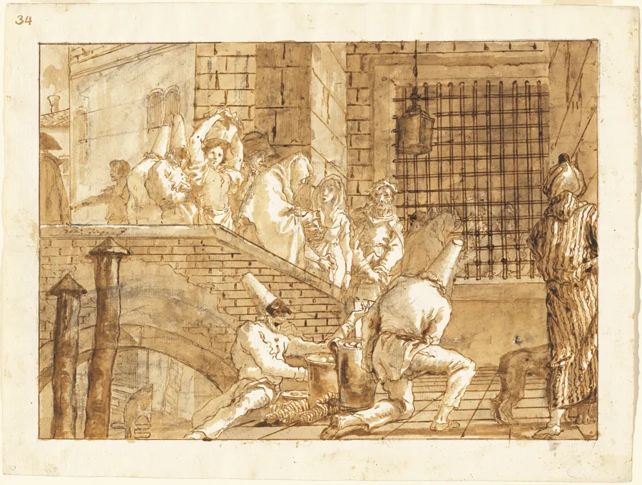 The Prison Visit by Giovanni Domenico Tiepolo