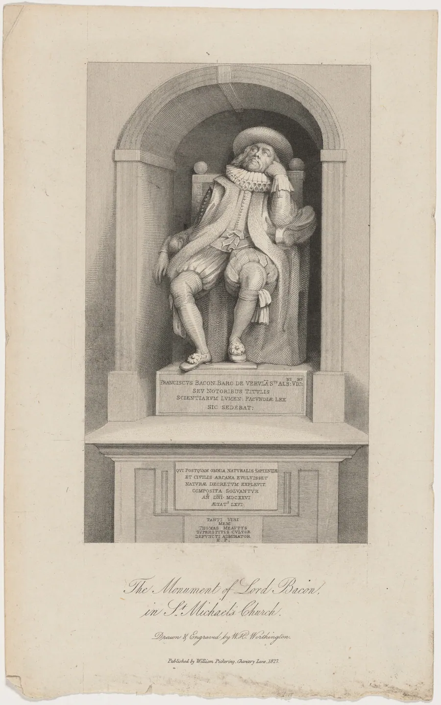 Monument of Lord Bacon in Saint Michael's Church by William Henry Worthington