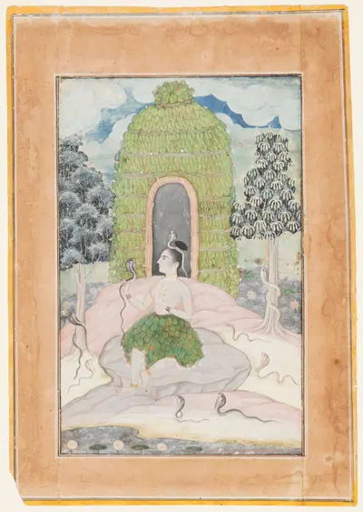 Ascetic Princess with Snakes in a Wilderness: Asavari Ragini, from a Ragamala