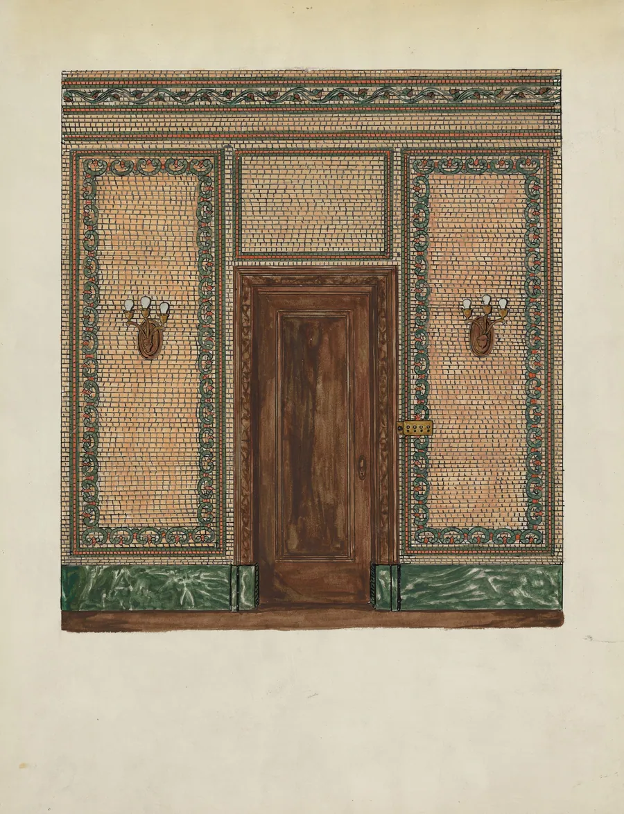 Marble Mosaic Wall by Ellen Duncan