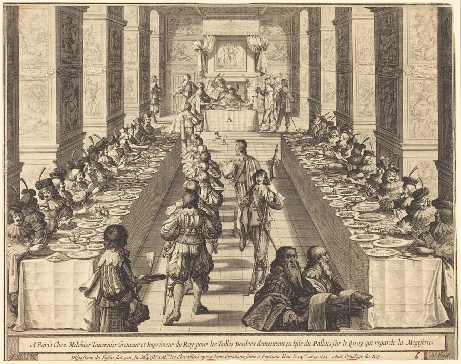 Banquet Given by the King to the New Knights by Abraham Bosse