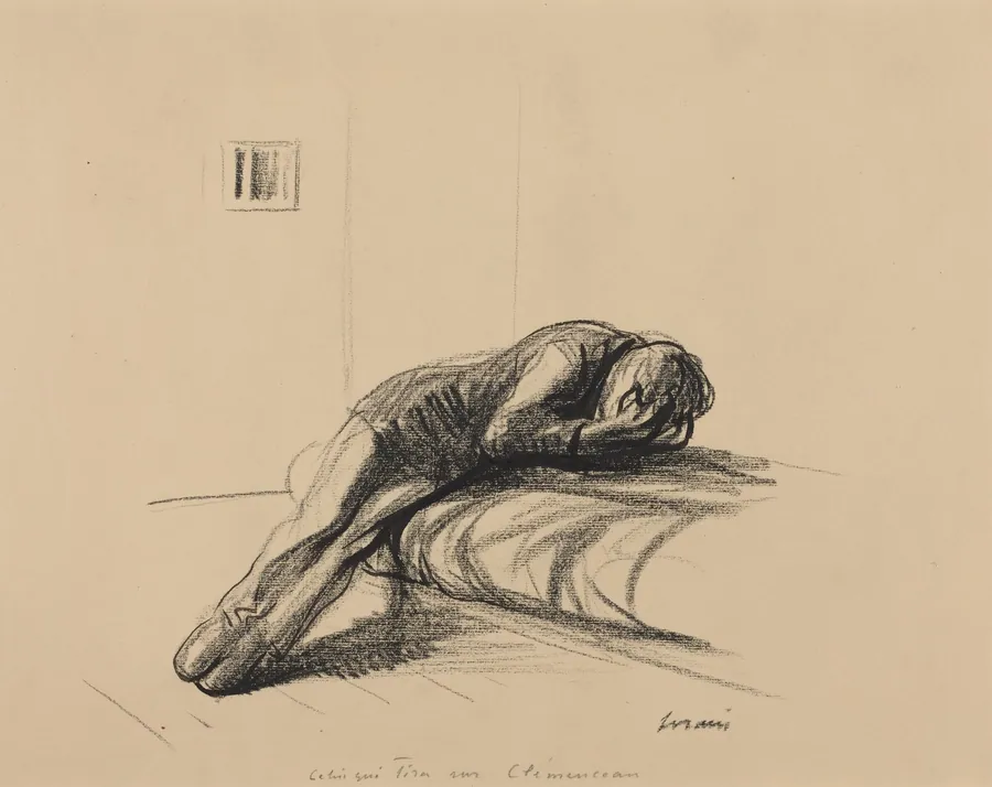 Celui qui tira sur Clémenceau by Jean-Louis Forain
