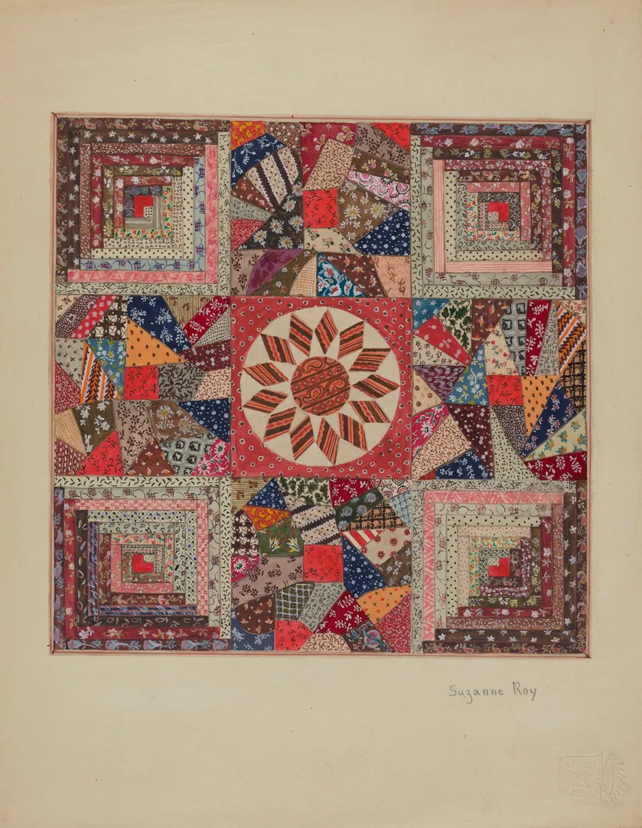 Crib Coverlet by Suzanne Roy
