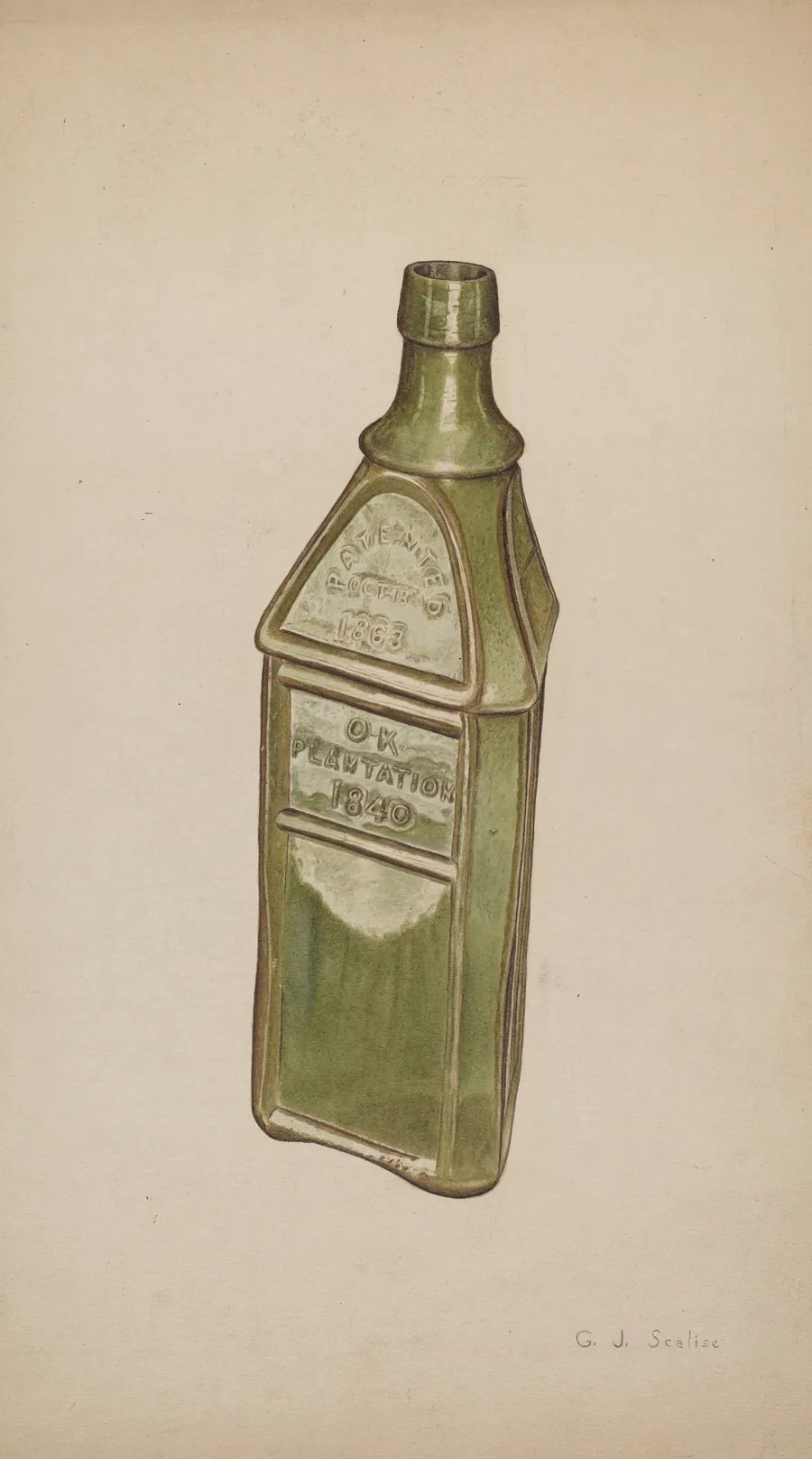 Whiskey Bottle by Gerald Scalise