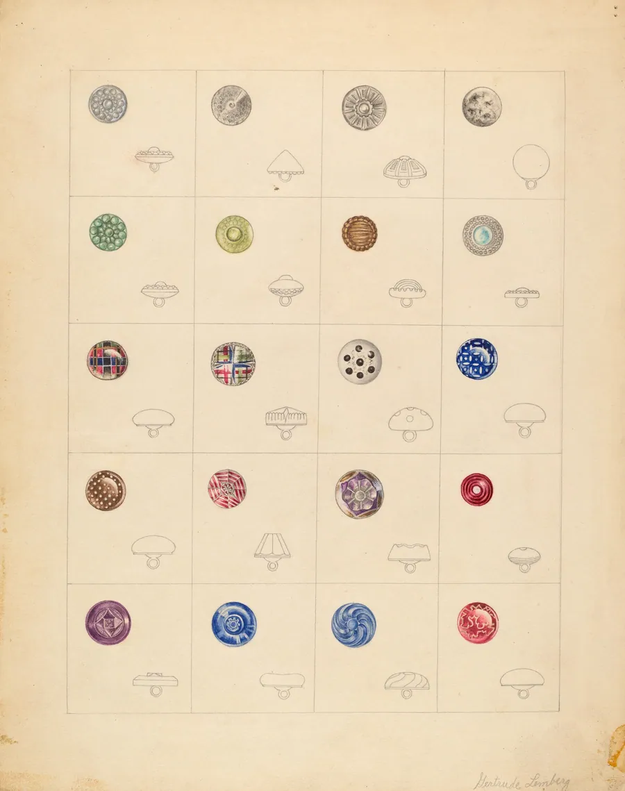 Buttons by Gertrude Lemberg