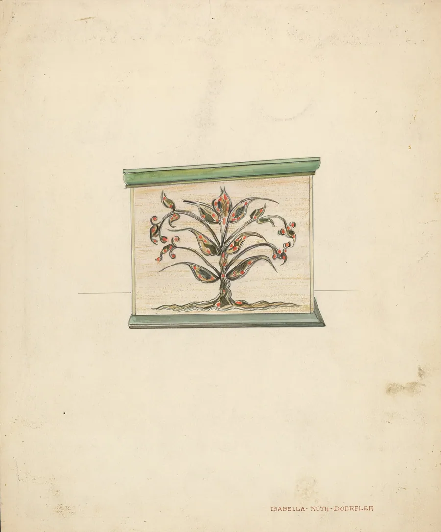 Small Decorated Box (side) by Isabella Ruth Doerfler
