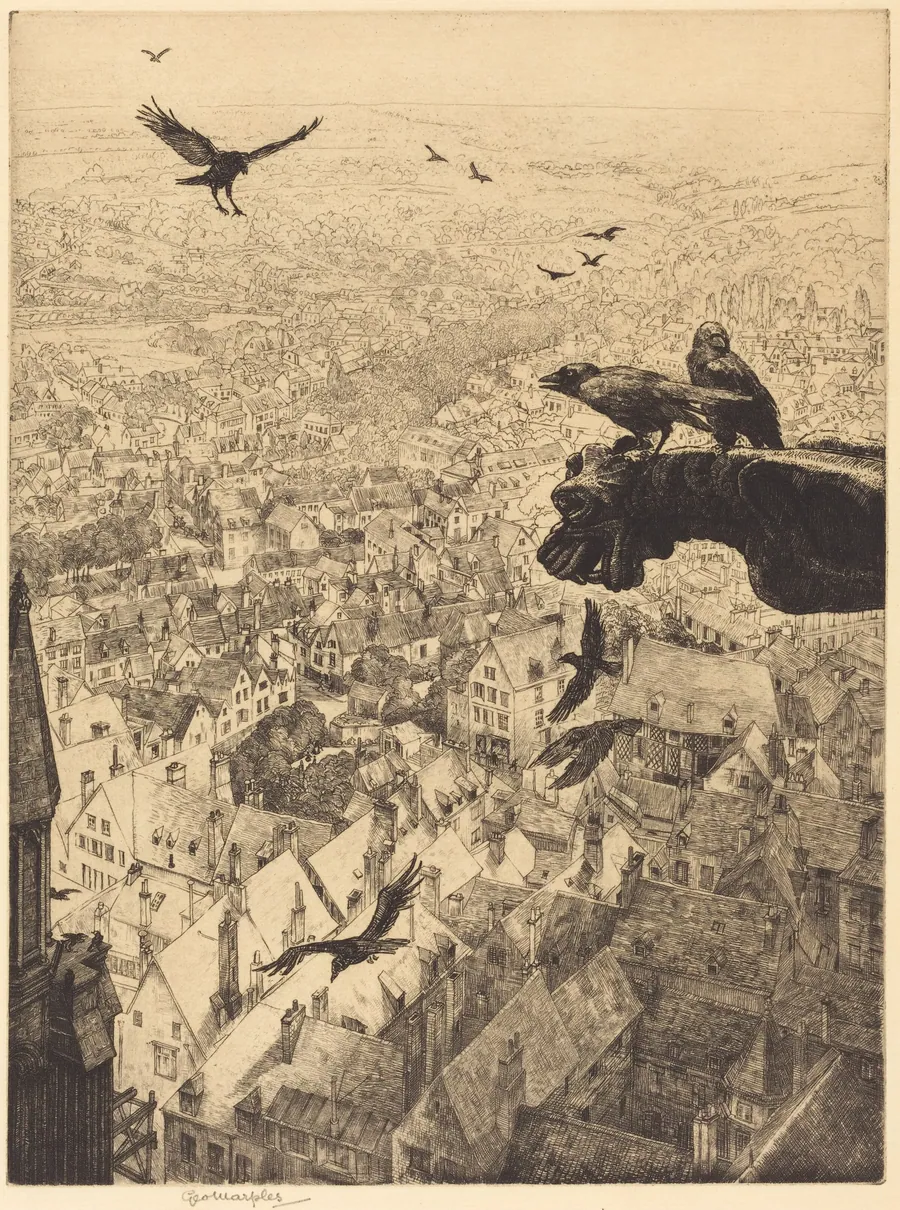 Jackdaws of Chartres by George Marples