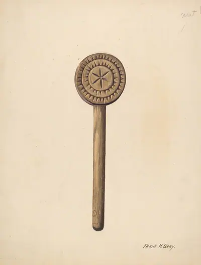 Wooden Butter Stamp