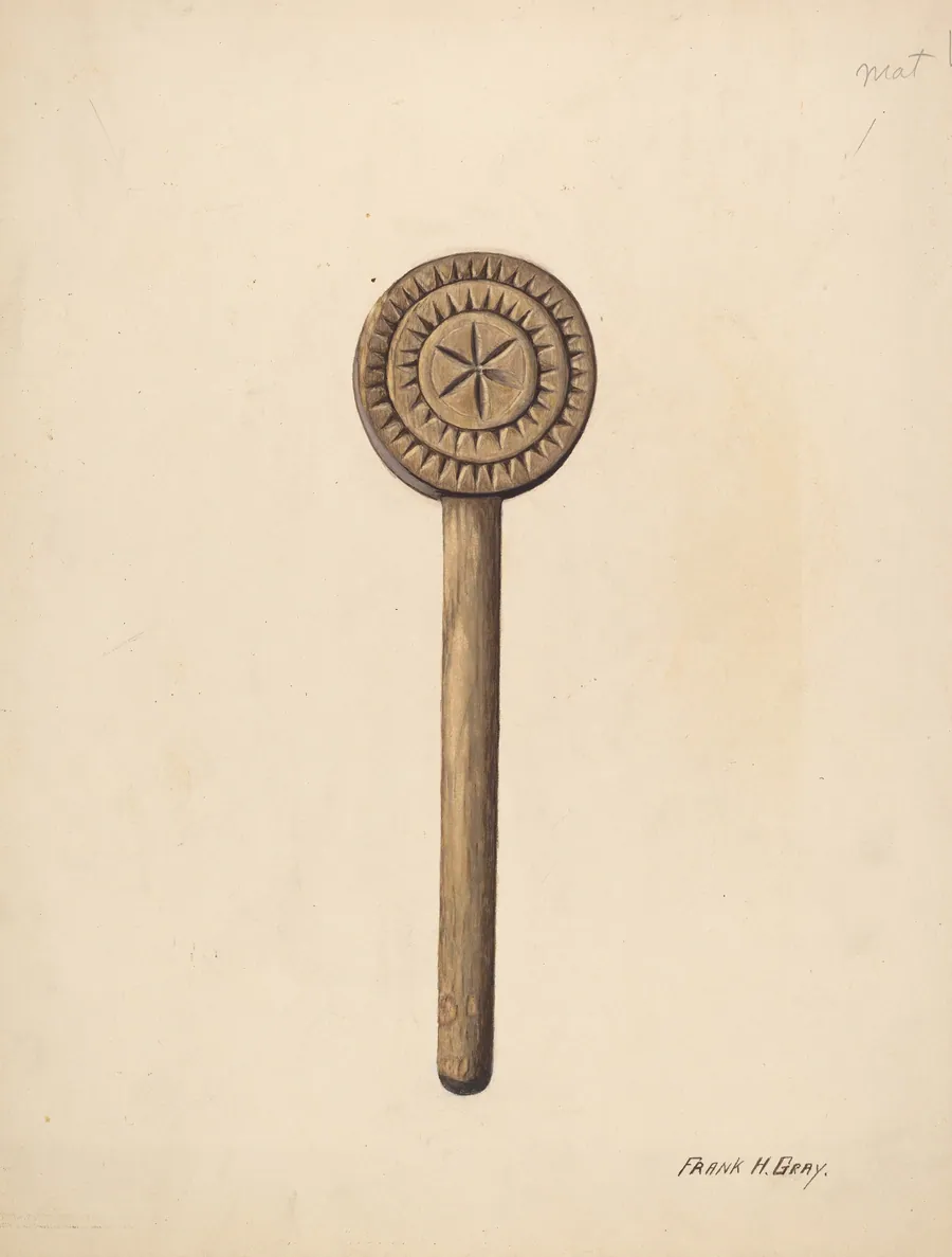 Wooden Butter Stamp by Frank Gray