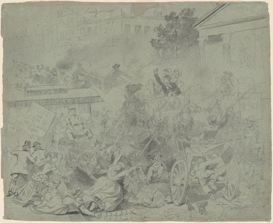 New York—Street Scene by Emanuel Gottlieb Leutze