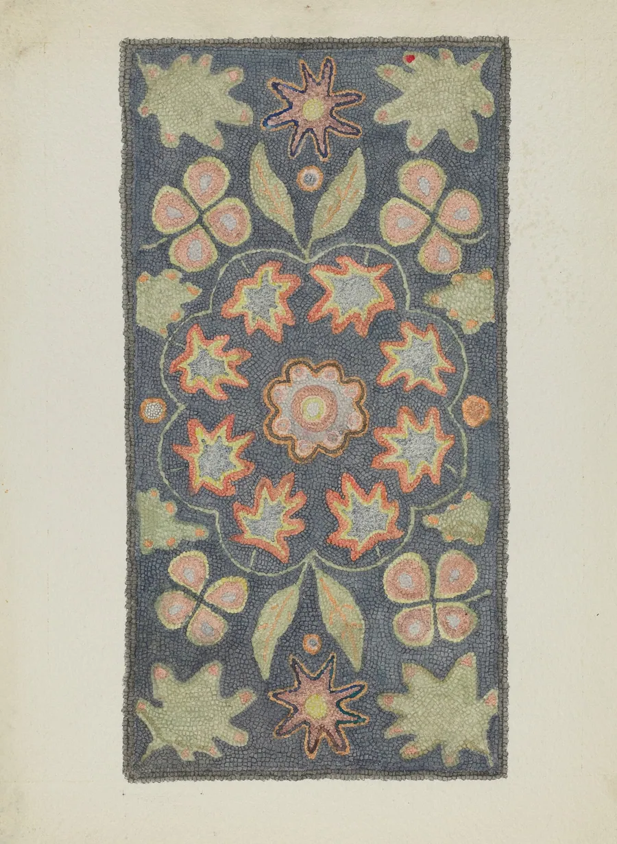 Hooked Rug by Dorothy Lacey