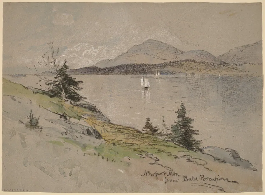 Newport Mountain from Bald Porcupine by George Henry Smillie
