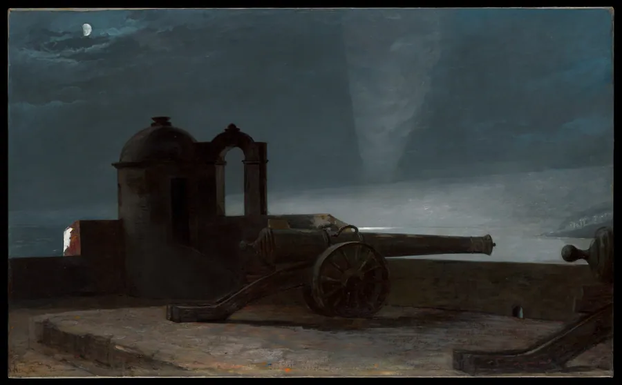 Searchlight on Harbor Entrance, Santiago de Cuba by Winslow Homer