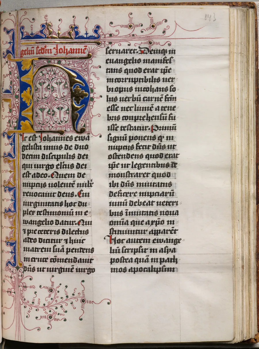 Gospel Book with Evangelist Portraits: Decorated Initial by Master of the House-Book