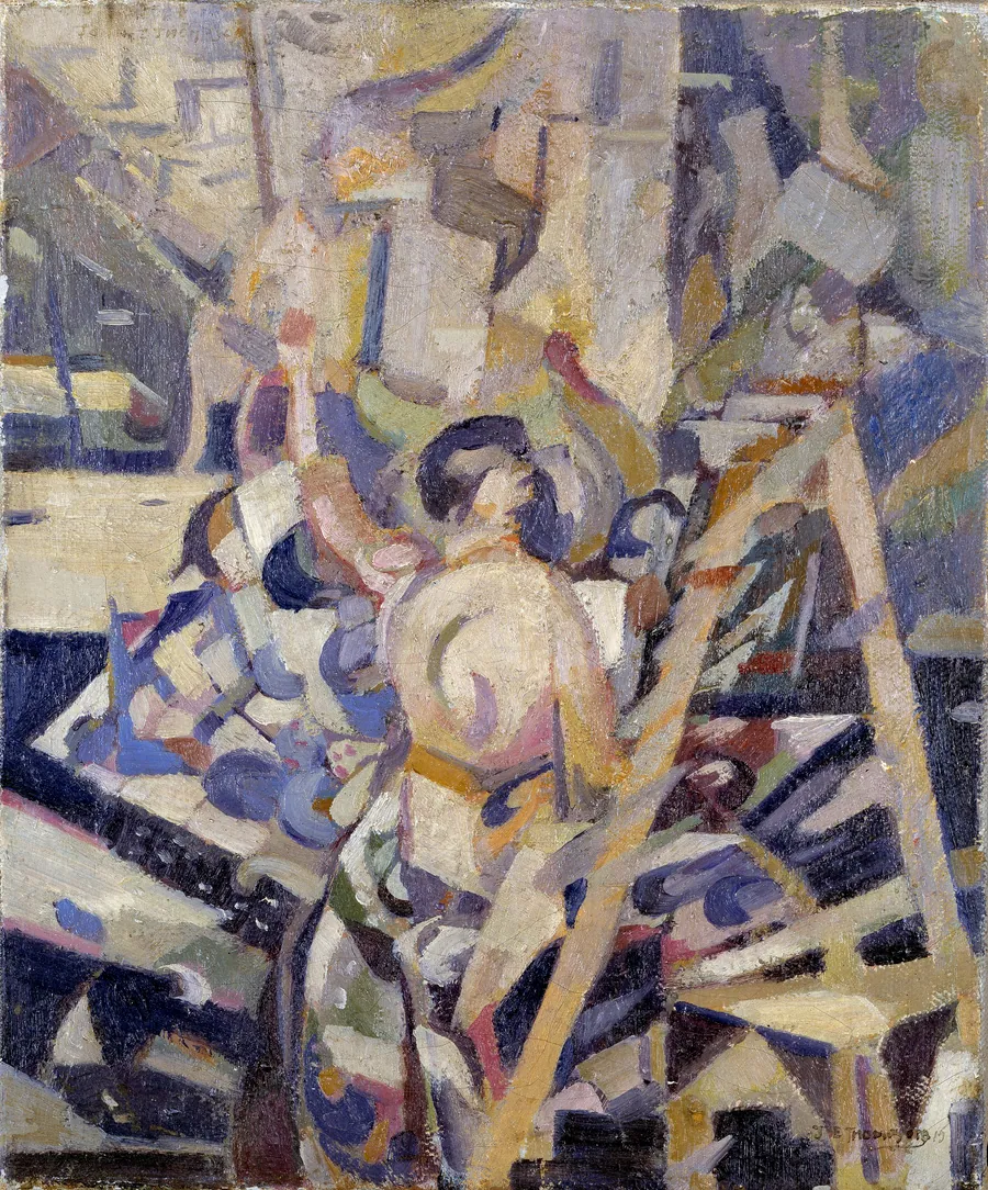 Cubist Analysis by John E. Thompson, born Buffalo, NY 1882-1945