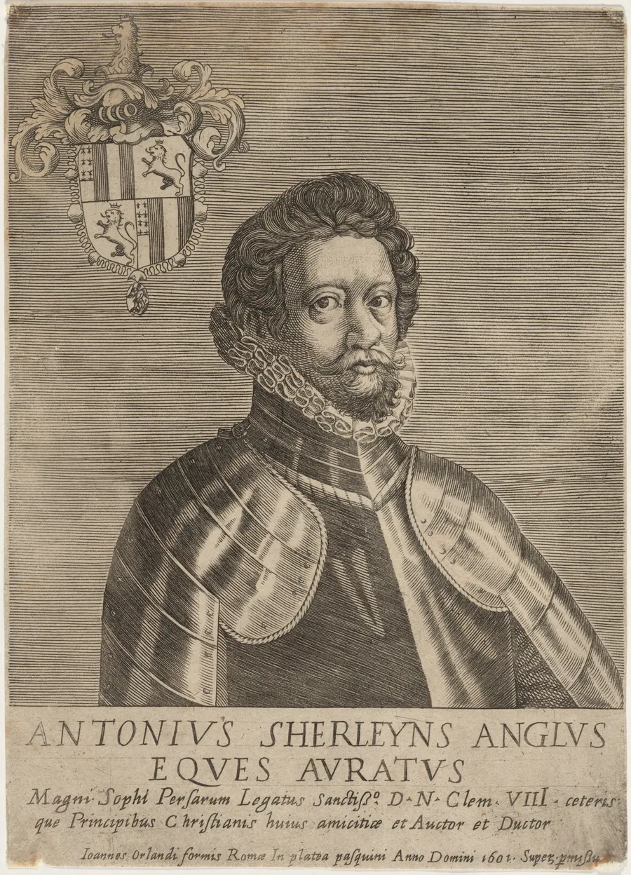 Sir Anthony Shirley, Traveler and Ambassador to Persia by Italian 17th Century
