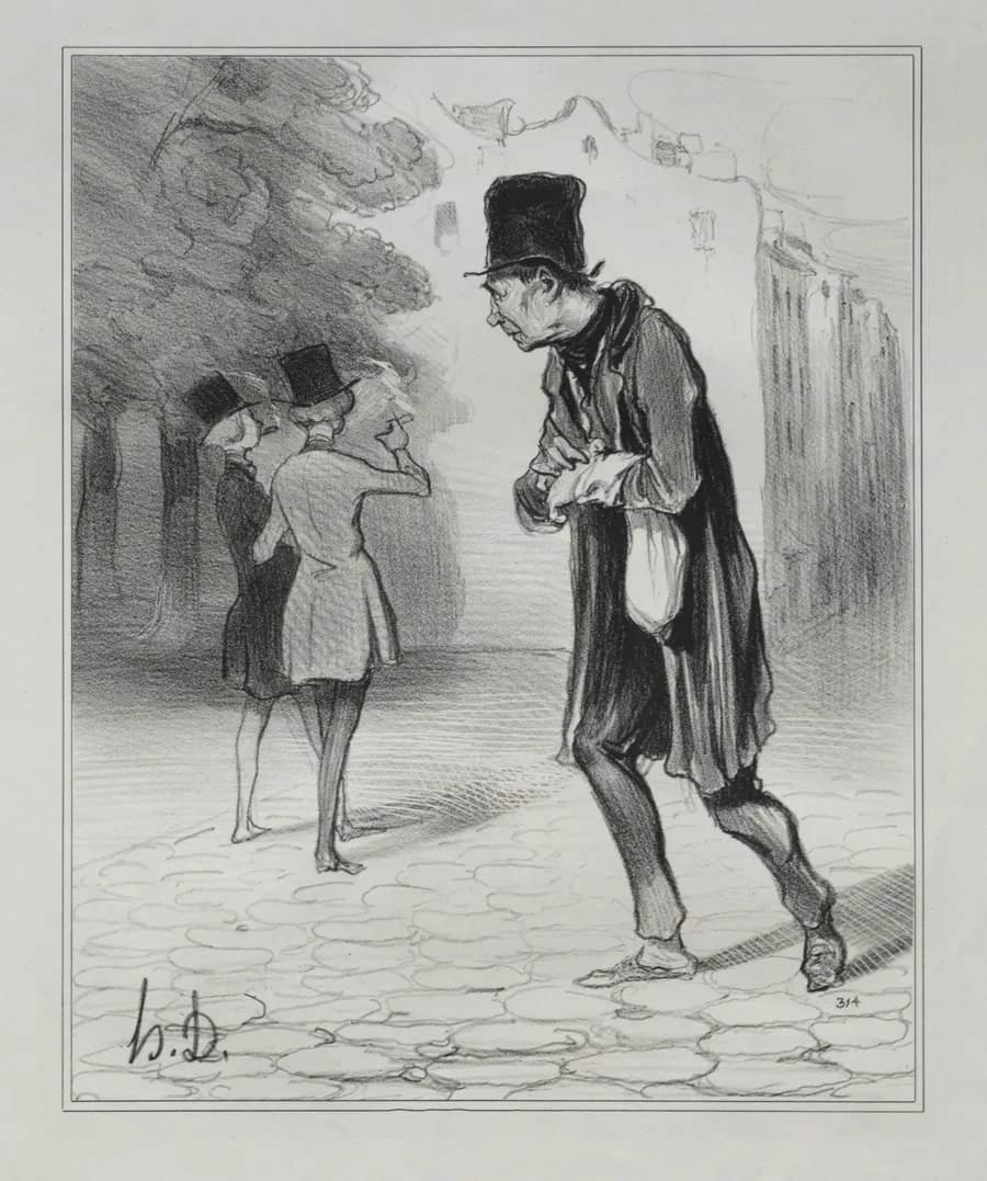 The Collector of Cigar Stubs by Honoré Daumier