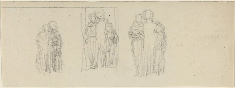 Three Groups of Figures (Parents and Children?) by John Flaxman