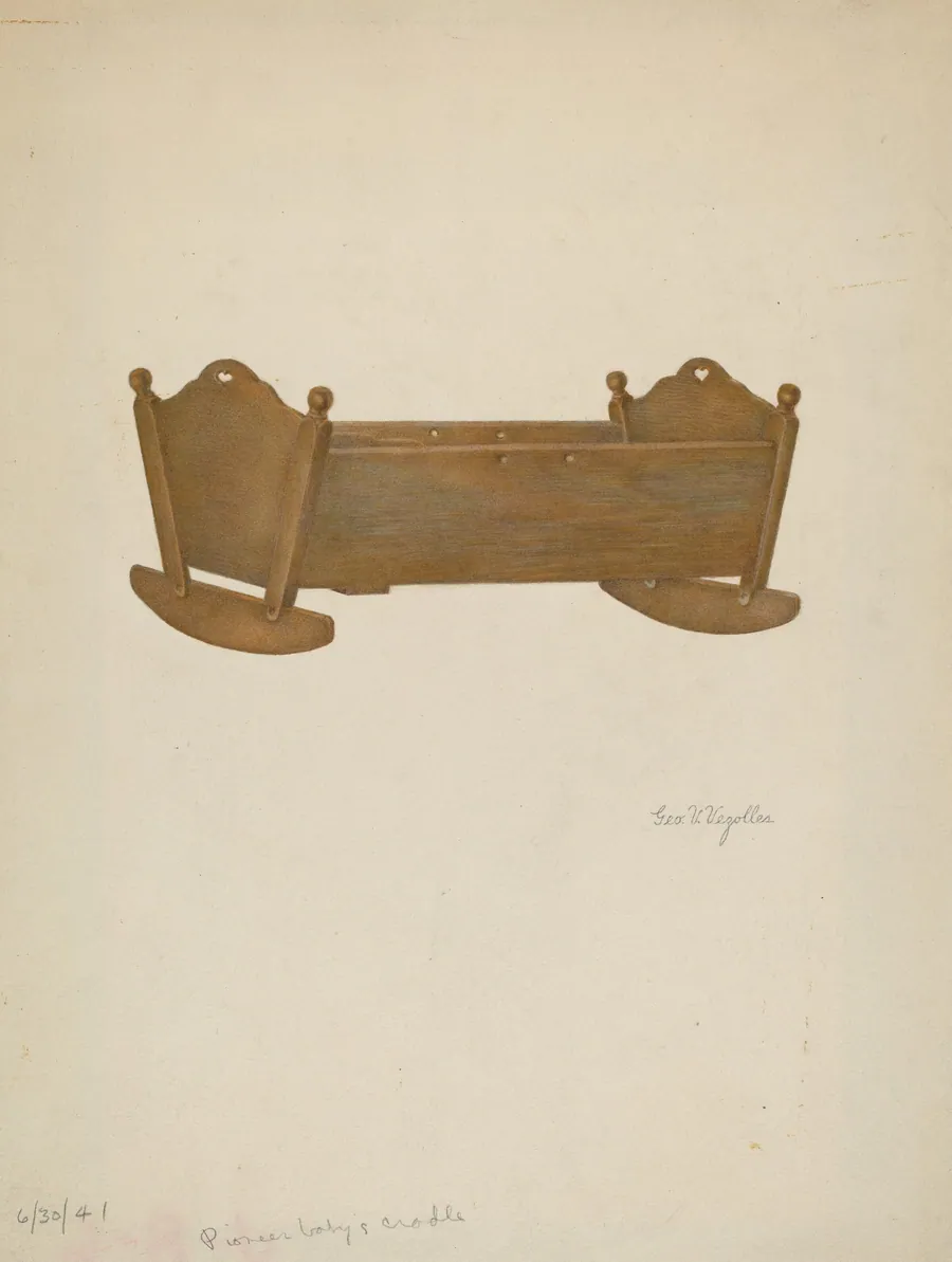 Pioneer Baby's Cradle by George V. Vezolles