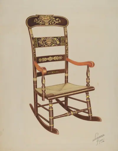 Stencilled Rocker
