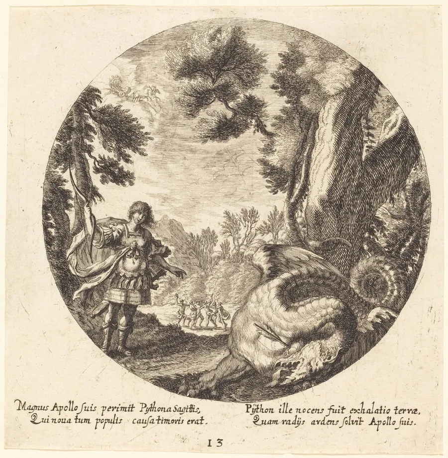 Apollo Killing the Python by Georg Andreas Wolfgang the Elder