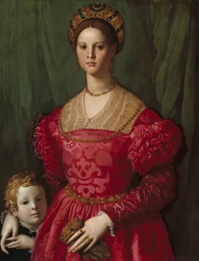 A Young Woman and Her Little Boy