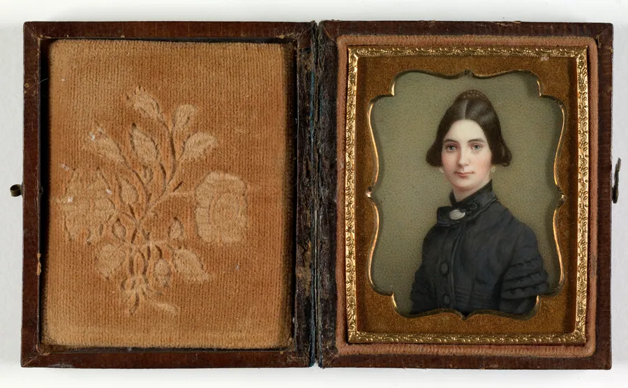 Portrait of a Lady by Daniel F. Ames, active New York City ca. 1837-1858