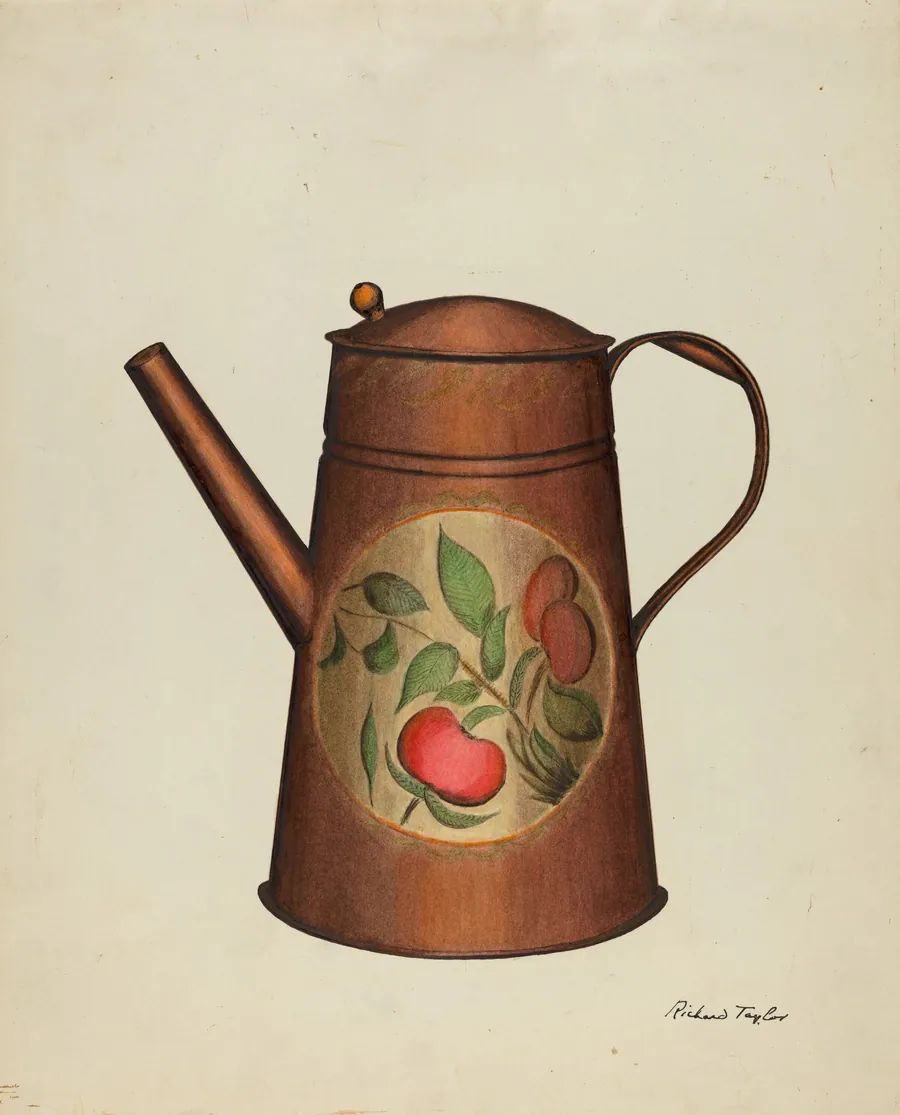 Toleware Coffee Pot by Richard Taylor