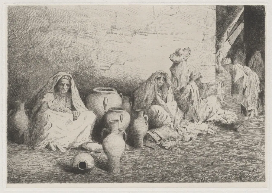 Market in Tangiers [Mercato di Tangeri] by E. Tommasi