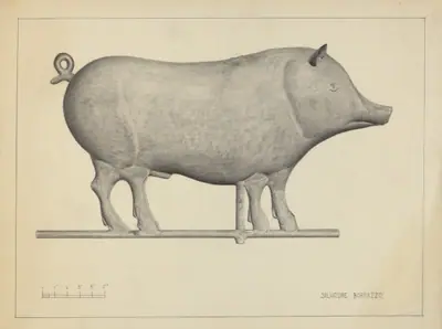 Pig Weather Vane