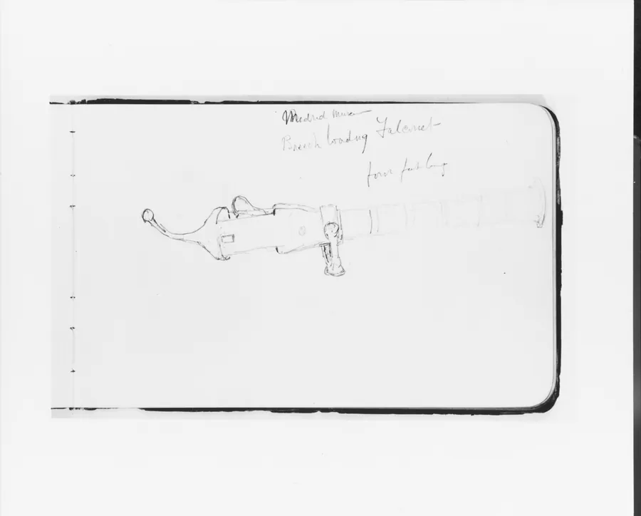 Breech Loading Falconet (from Sketchbook) by Albert Bierstadt