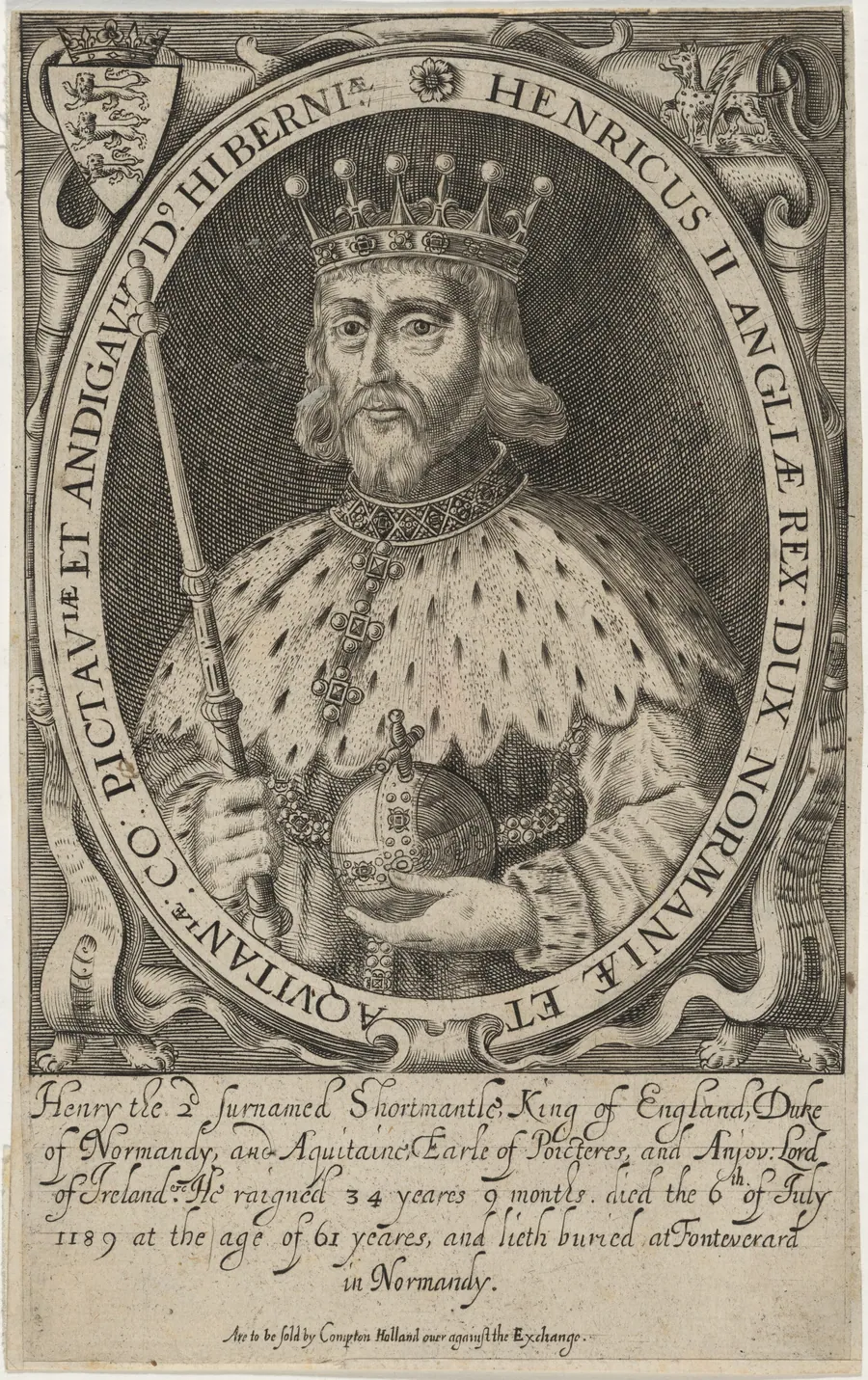 Henry II of England by Renold Elstrack
