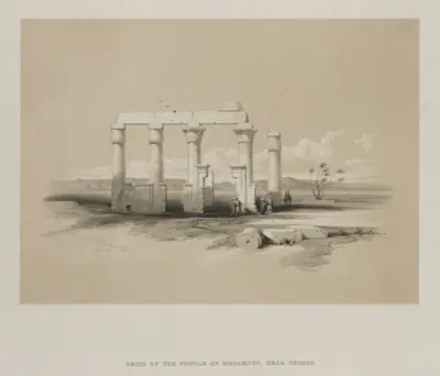 Egypt and Nubia, Volume II: Ruins of the Temple of Madamoud, at Thebes