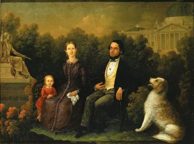 Family Group before United States Capitol