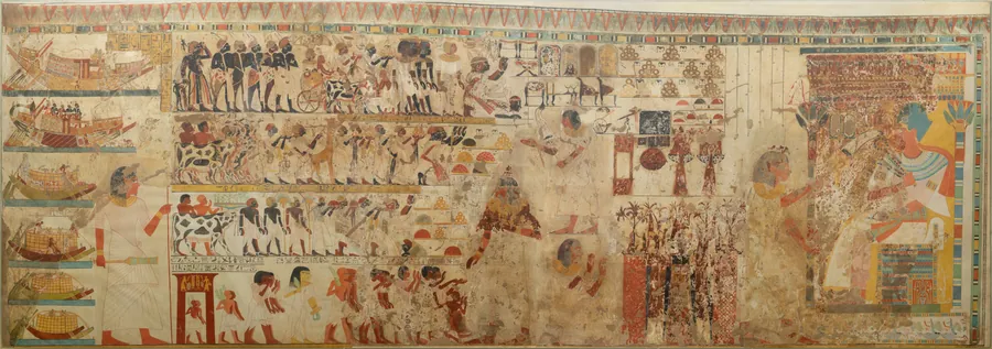Nubian Tribute Presented to the King, Tomb of Huy by Charles K. Wilkinson