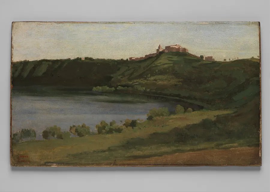 Lake Albano and Castel Gandolfo by Camille Corot