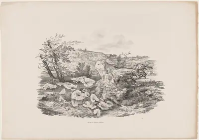 Landscape with a Tree Trunk