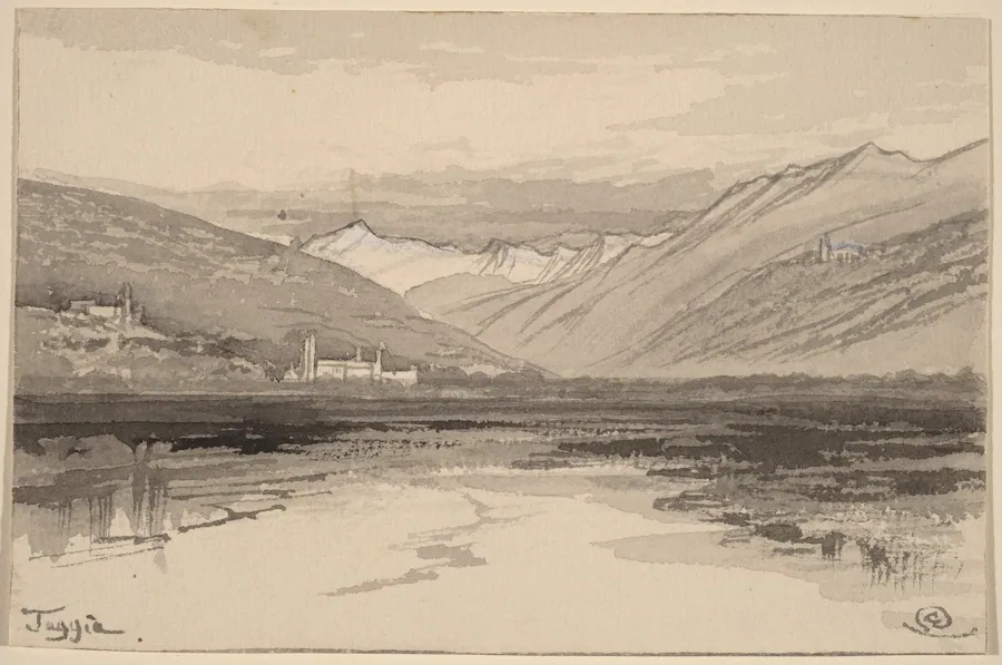 Taggia by Edward Lear