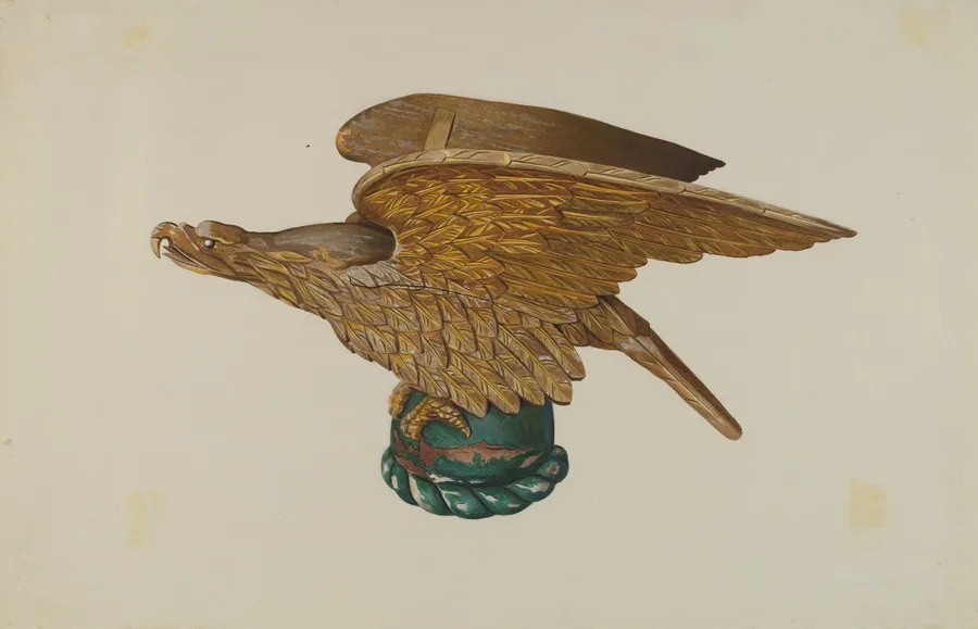 Eagle from Tugboat Wheelhouse by John W. Kelleher