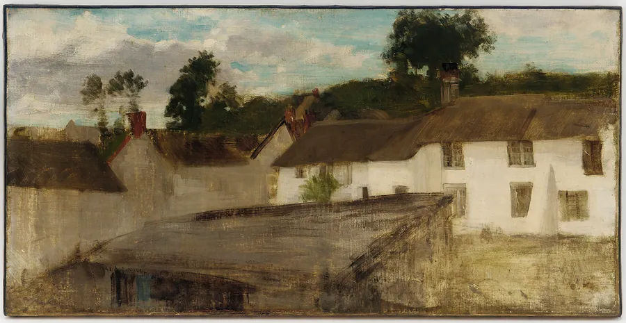 Green and Silver: The Devonshire Cottages by James McNeill Whistler (1834-1903)