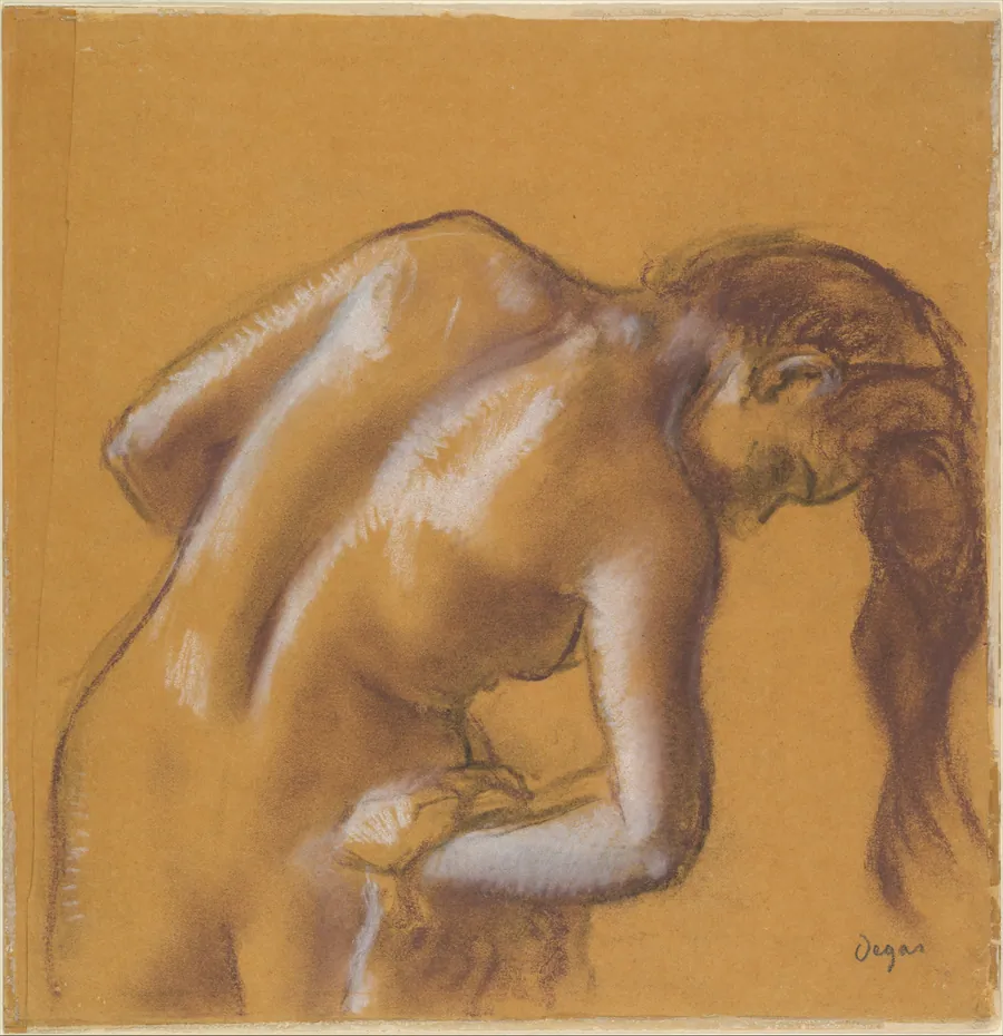 Bather Drying Herself by Edgar Degas
