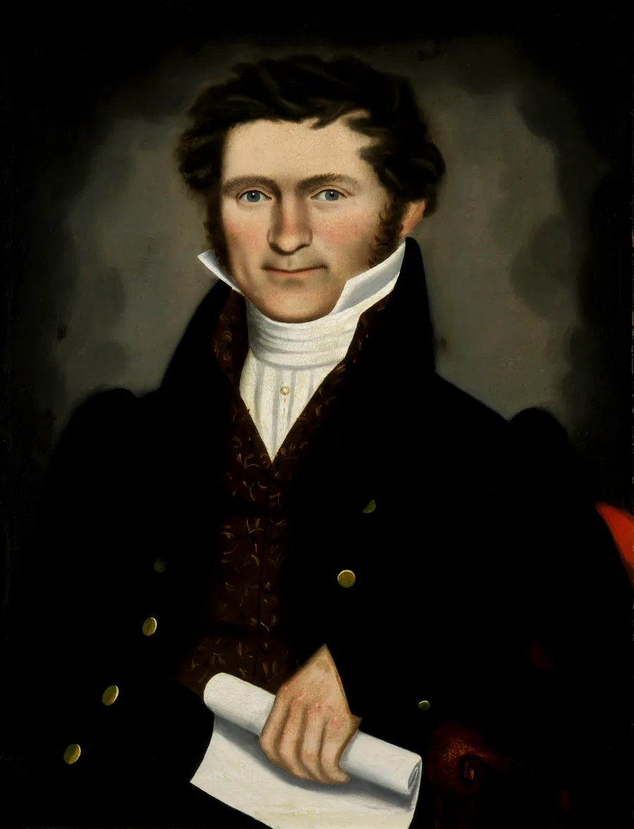 Gentleman of Squire Williams House by Erastus Salisbury Field, born Leverett, MA 1805-died Plumtrees, MA 1900